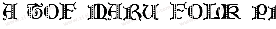 a-tof maru folk pro字体转换